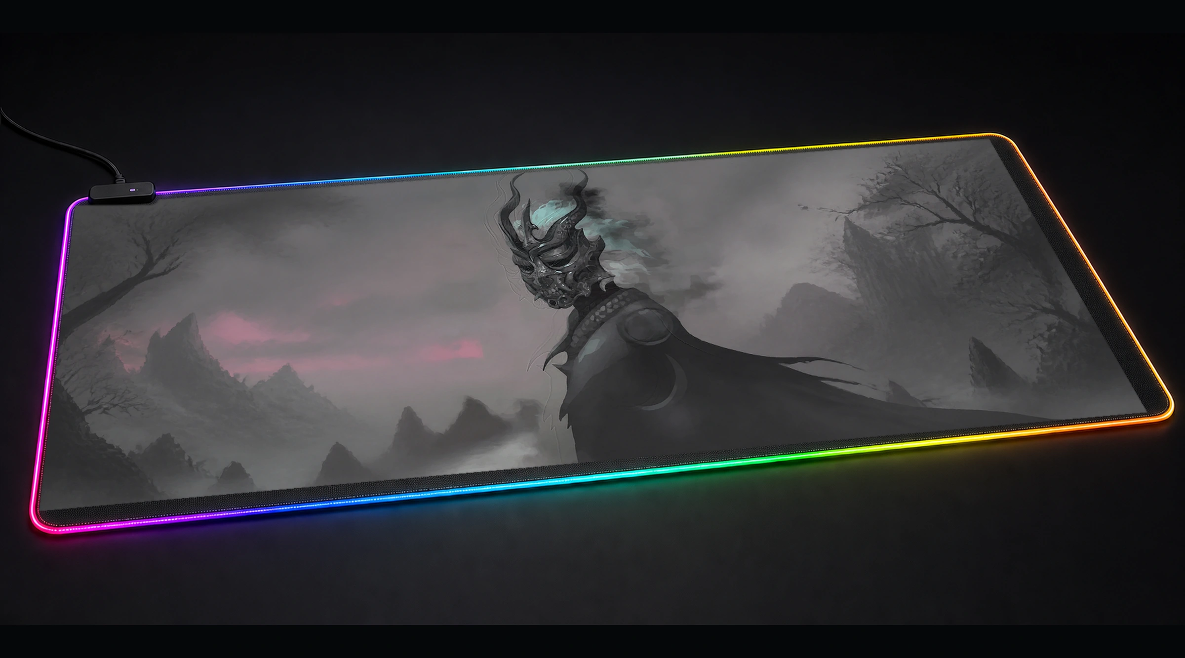 Shadow Slave Web Novel comic cartoon art panoramic RGB gaming desk mat product view