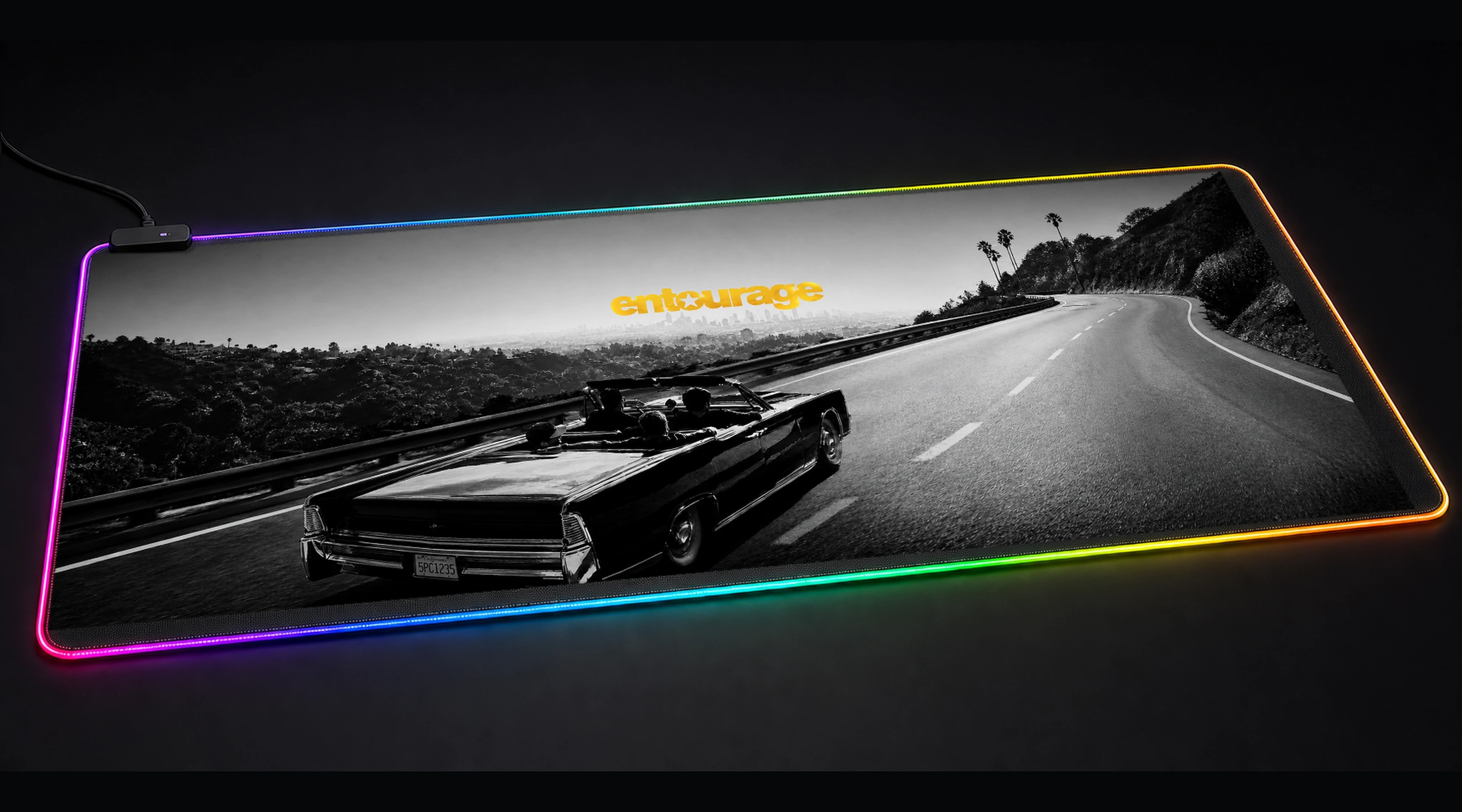 Entourage Movie Art movie tv art panoramic RGB gaming desk mat product view